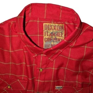 DIXXON "Doomsday" rot/gold Perlen Druckknopf Herren Flanell Gr. 3X ohne Aufkleber - Bild 1 von 4