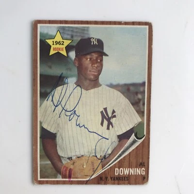 1962 Topps  #219 Al Downing Autographed - Image 1 of 2