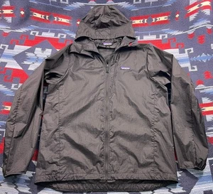 Patagonia Houdini Rain Coat Hooded Windbreaker Hoody Jacket Mens L Packable - Picture 1 of 15