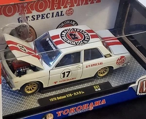 M2 Machines 2019 Yokohama 1970 Datsun 510-JAPAN #S31 1:24 Scale Diecast - Picture 1 of 8