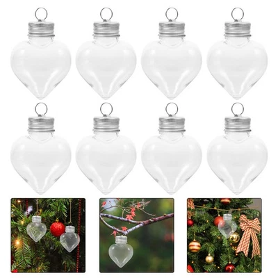  10 Stück weihnachtliche Saftbehälter Getränkeflaschen Weihnachten herzförmige - Bild 1 von 4