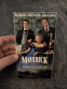 Maverick VHS 1994 Mel Gibson Jodie Foster James Garner - Picture 1 of 6