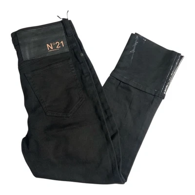 NO 2Q M.I.Italy Black SZ 30 Cotton Blend Women’s Slim Jeans Pant  NWOT . Foto 1 de 4