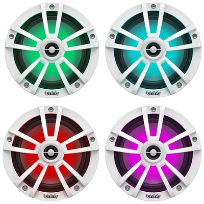 4x Infinity Reference 6.5" 225W Max Power Marine RGB LED White Speakers - Изображение 1 из 4