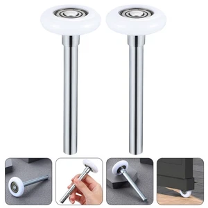 Ruedas de repuesto de acero para puerta de garaje con rodillo de polea de nailon de 2 piezas - Imagen 1 de 12