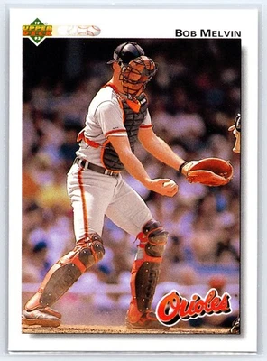 1992 Upper Deck #692 Bob Melvin - Baltimore Orioles - Image 1 of 2