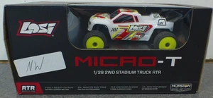 Losi Micro-T 1/28 2WD Stadium Truck White LOS1392T1 - Picture 1 of 6
