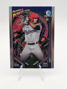 2024 Bowman Chrome Prospect Power-Up Dylan Crews #PP-10 Washington Nationals - Picture 1 of 2