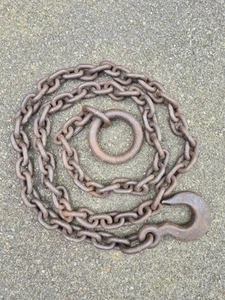 3.1 Metre, 10ft, 12mm, Heavy Duty Hook And Eye Tow Chain. - Picture 1 of 1