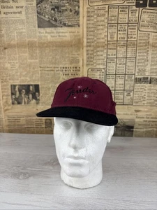 Fender - Embroidered Logo Official Licensed Baseball Cap Made In  USA Burgundy - Picture 1 of 5