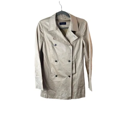 Piazza Sempione Double-Breasted Buttoned Trench Coat IT 42 US 12 - Image 1 of 4