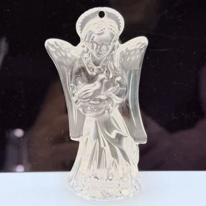 Waterford Crystal Angel w/ Bird Dove Christmas Ornament 4-1/4" - Picture 1 of 4