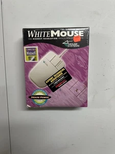 Mouse Systems White Mouse Serial Port PS/2 Computer Mouse New in Box Vintage - Picture 1 of 4