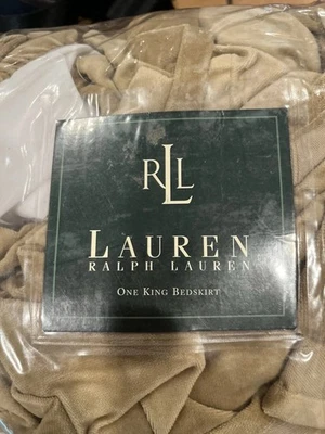 Ralph Lauren Retired GRBAR Velvet King Ruffle товар желтовато-коричневого цвета. Новый - Изображение 1 из 4