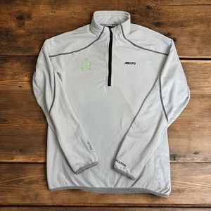Musto Men's Fleece 1/4 zip Jacket Jumper Arctec 160 White Grey Size Mens Medium - Picture 1 of 10