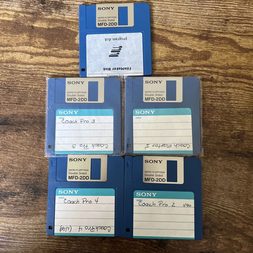 老式索尼 3.5 英寸软盘存储带 5 索尼 Mfd-2dd — 第 1/4 张图片