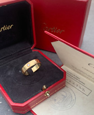18ct gold diamond CARTIER love ring boxed with certificate 8.6 grams