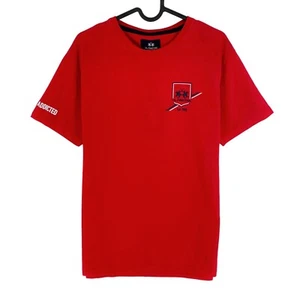 LA MARTINA Red Cotton Jersey Crew Neck T Shirt Size S - Picture 1 of 12