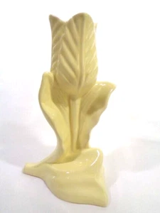 VASE Ceramic Yellow Tulip Shape 8 X 5 Mera Vic Decor Gloss Finish NEW - Picture 1 of 5