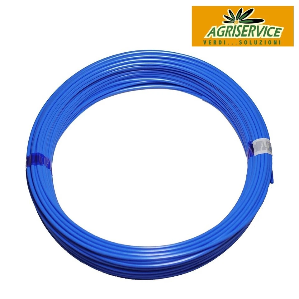 Tubo Aria Compressa 6 mm x 8 mm in Poliuretano lineare flessibile blu 25 metri - Immagine 1 di 1