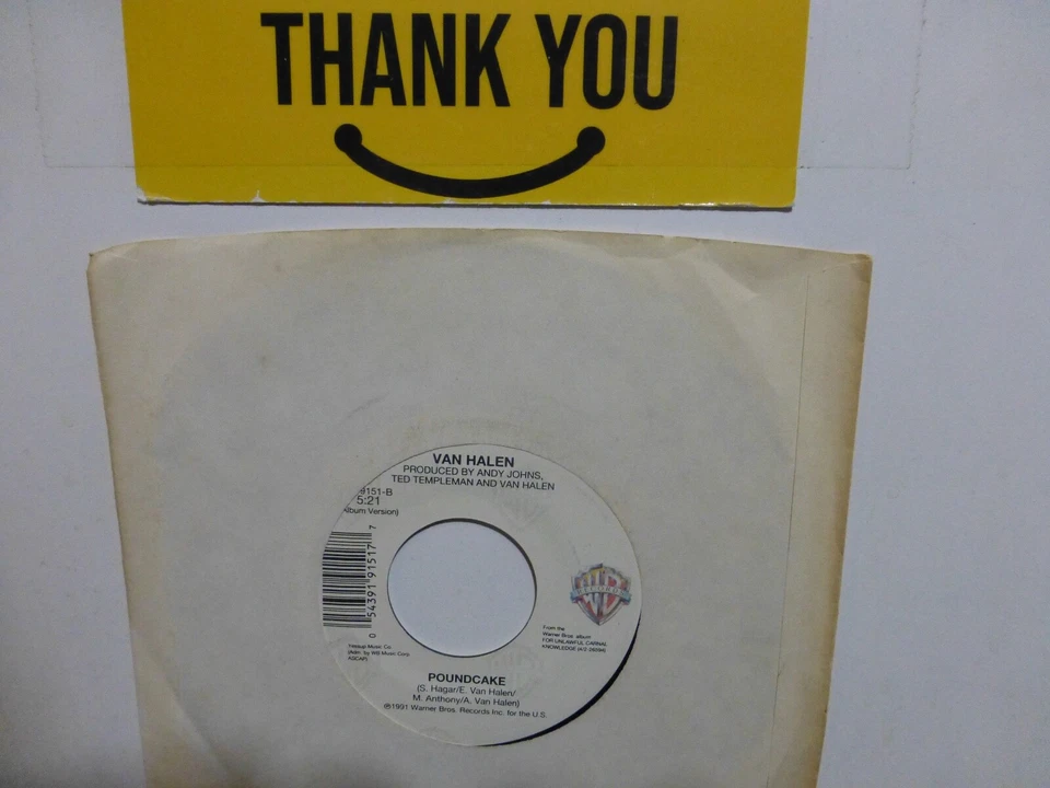 VAN HALEN POUNDCAKE & TOP OF THE WORLD  NEAR MINT    45 - Image 1 of 1