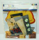 Felt Carpenter Pretend Role Play Kit 6pc Set, Tool Pouch, Wrench, Level Hat+More