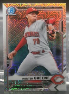 Hunter Greene (Reds) - 2021 Bowman Chrome Refractor #BCP-175 - Picture 1 of 1