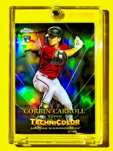 Corbin Carrol RARE ROOKIE CARD REFRACTOR TOPPS CHROME TECHNICOLOR RC INVESTMENT - Picture 1 of 8