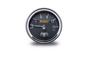 Russell Performance 0-15 PSI Non-Liquid Filled Fuel Pressure Gauge # 650350