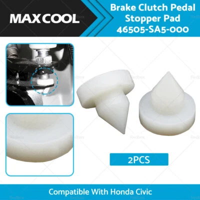 2PCS Brake Clutch Pedal Stopper Pad Suitable For Honda Civic 46505-SA5-000 - image 1 of 4