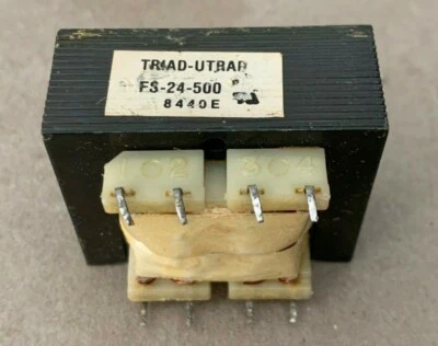 Transformador de potencia Triad-Utrad FS-24-500 115/230V 50/400HZ 28VCT@.42A o 14V@.84A Foto 1 de 4