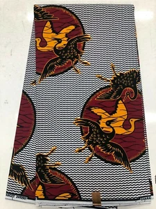 African Wax Print,Ankara Wax Print,Sell by 6 yards,100% Cotton - Picture 1 of 1