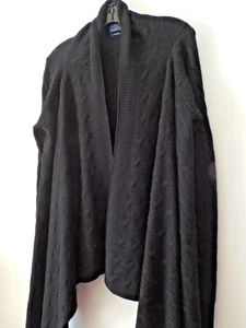 NEW***RALPH LAUREN Polo Sz S CASHMERE CARDIGAN CABLE SWEATER black!! - Picture 1 of 5