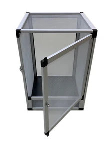 Alu Cage Aluminium Drahtgaze Terrarium - Aluminium Terrarium 60x60x120cm - Bild 1 von 1