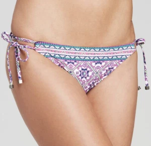 NWT $68 NANETTE LEPORE "MALLORCA MOSAIC" BOHO PRINT BIKINI BOTTOMS S SMALL - Picture 1 of 7