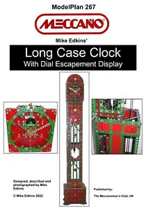Meccano Model Plan - Long Case Clock With Dial Escapement Display - Picture 1 of 1