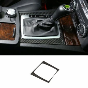 For Benz C-Class W204 2008-14 ABS Carbon Fiber Gear Shift Panel Decor Cover Trim - Foto 1 di 8
