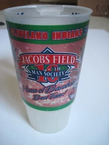 Vintage MLB Baseball Cleveland Indianer Kunststoff Bierkrug Tasse 10th Man Society - Bild 1 von 1