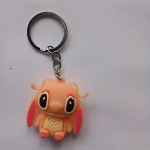 cute cartoon 3D stich figure keychain with a keyring - Picture 1 of 9
