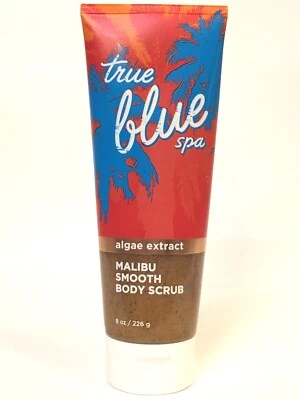NEW BATH & BODY WORKS TRUE BLUE SPA MALIBU SMOOTH BODY SCRUB WASH ALGAE 8 OZ HTF - Image 1 of 3