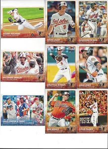 2015 Topps 1 2 Update Baltimore Orioles Team Set Manny Machado Adam Jones 33 - Picture 1 of 2