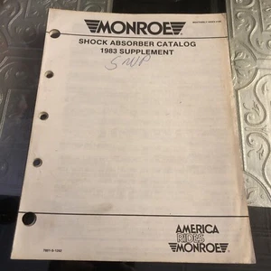 1983 MONROE Shock Absorbers Catalog Supplement - Bild 1 von 3