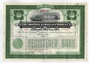 1897 Boston Terminal Company Bond - Picture 1 of 2