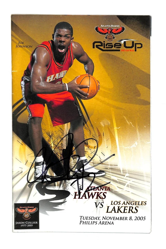 Joe Johnson signed 2005 Lakers @ Hawks Program 91716b51 - Image 1 of 1