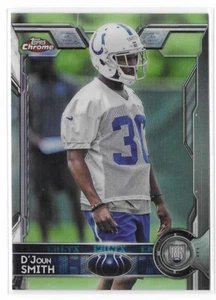 2015 Topps Chrome Football Karte #192 D'Joun Smith Rookie RC - Bild 1 von 2