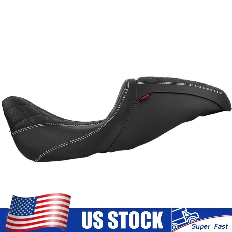 1-Piece Front Rear Seat For Harley Road Glide FLTR / Electra Glide FLHT 1997-07  Foto 1 de 4