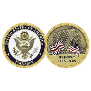 United States Embassy London United Kingdom Challenge Coin CC-2091 - Picture 1 of 1