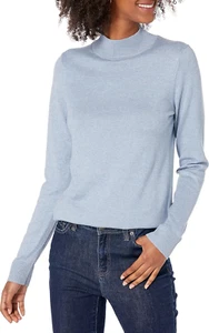 Women'S Lightweight Mockneck Sweater (Available in plus Size) - Picture 1 of 12