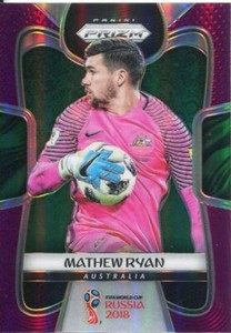 Prizm World Cup 2018 Purple [99] Parallel Base Card #267 Mathew Ryan - Australia