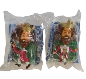 Burger King 2006 NFL 4.25" Bobblehead Action Figure Lot Of 2 Catching & Kicking - Picture 1 of 4